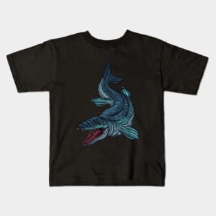 Drawing of a Mosasaurus Kids T-Shirt